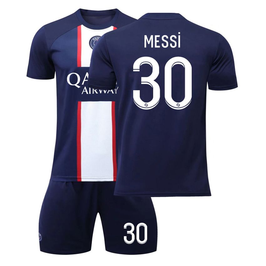 con Calcetines Camiseta Messi PSG ni?o 2022 Jersey de F¡§2tbol Conjunto de Adultos y ni?os Suxman Camiseta Ni?o/a Paris Saint-Germain 