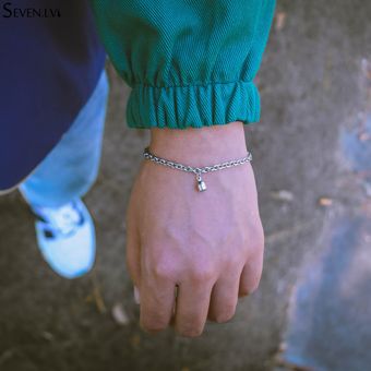 2establecer Acero O Imán Par Pulsera 4 Mm Acero Inoxidable 