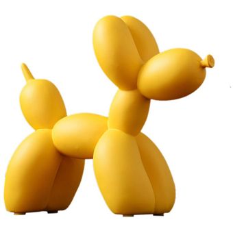 Globo en forma de perro Figuras Interior moderno de resina estatuilla animal Escultura 