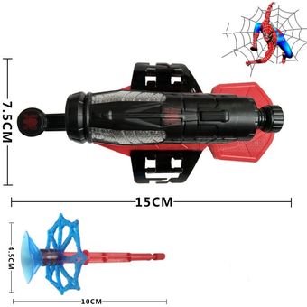 6 Nuevos juguetes de plástico Spider Man Cosplay Spiderman Glove 