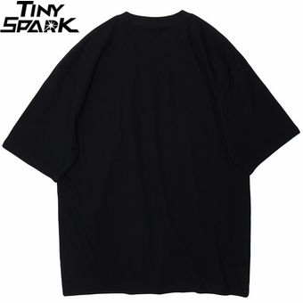 camisetas de algodón WOT #A31T72 Black camisetas camisetas casuales de moda de manga corta de verano Camiseta con estampado de astronauta Camiseta de Hip-Hop para hombre 