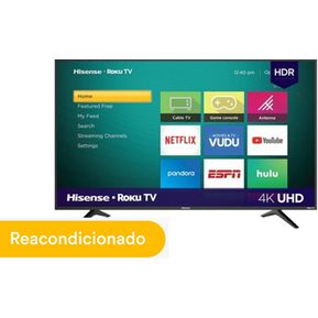 Pantalla Seminueva Smart TV Hisense Roku 58 Pulgadas 4K HDR...