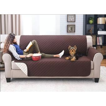 Forro Protector Sofa 3 Puestos Doble Faz Happy Bear - Cafe Y Beige | Linio  Colombia - HA543HL0QKCIYLCO