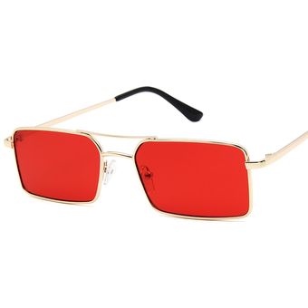 Pequeñas gafas de sol rectangulares angostas Gafas de solmujer 