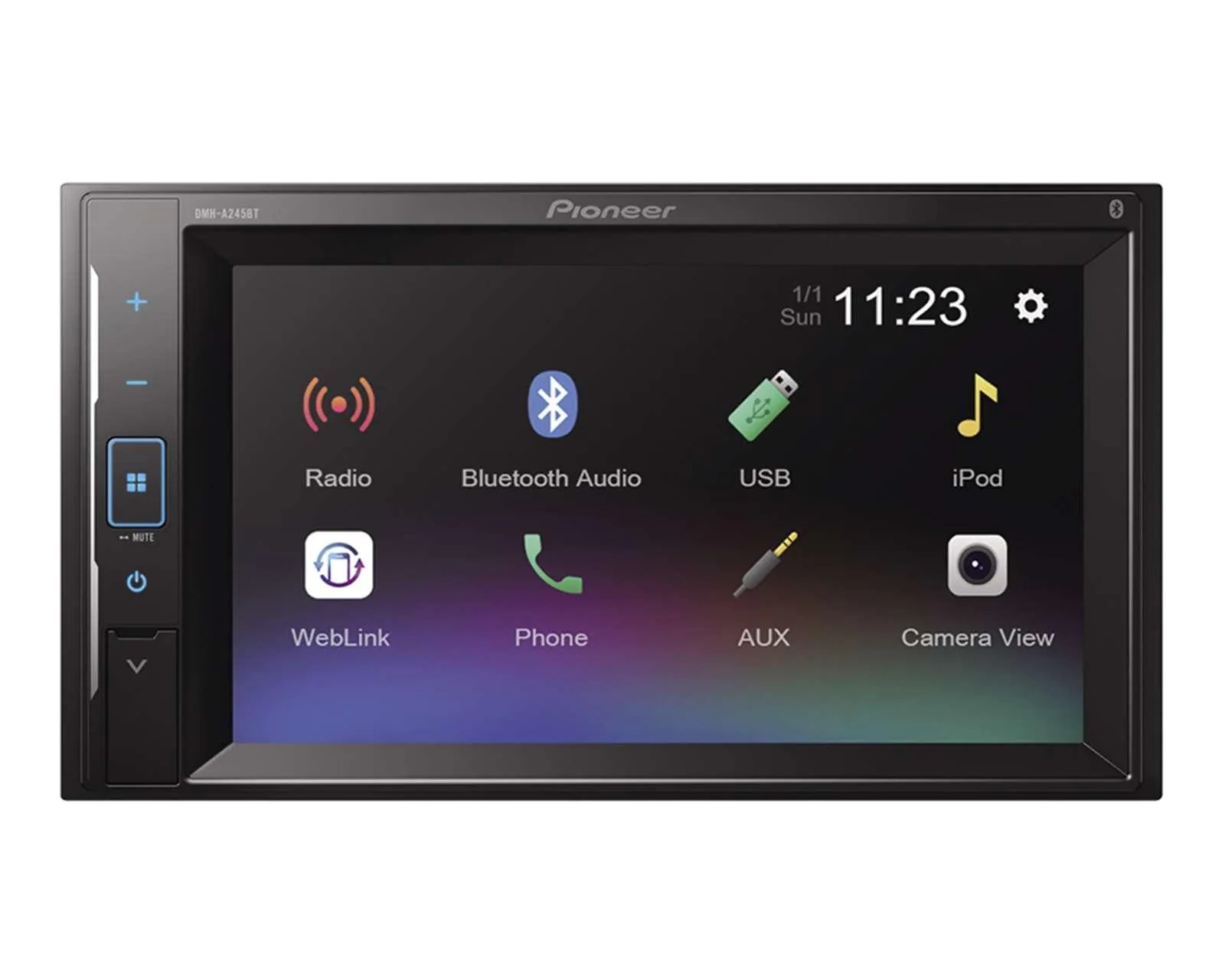 Autoestéreo Pioneer Sin CD DMH-A245BT 6.2 Bluetooth iOS y Android