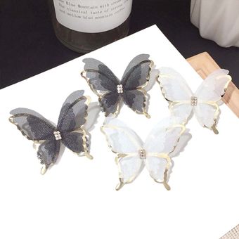 Pendientes De Perlas De Imitación De Mariposa Asimétrica De 