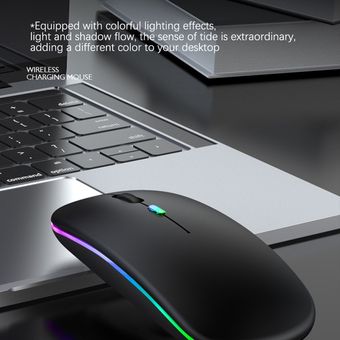 Mouse RGB recargable BT5.2 para Ratón inalámbrico Bluetooth con USB 