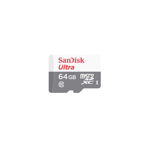 MEMORIA SANDISK 64GB MICRO SDXC ULTRA 100MB/S CLASE 10 C/ADAPTADOR