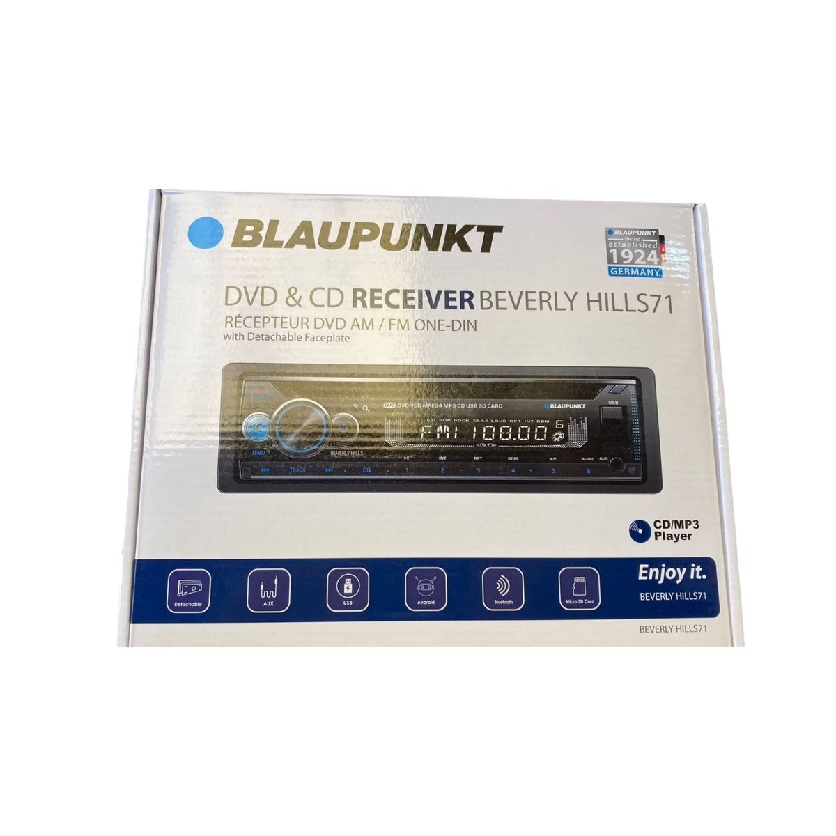 Autoestéreo Bluetooth Blaupunkt Beverly Hills71 - Negro