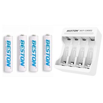 Bateria Pila Recargable AA X4 Beston 2100mah 1.2v