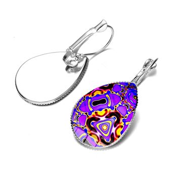 Acanthopanax Yoga Zen Pendientes Geometría Sagrada Mandala 