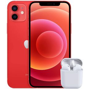 Celular APPLE iPhone 12 64GB OLED Rojo + Audifonos Reacondic...