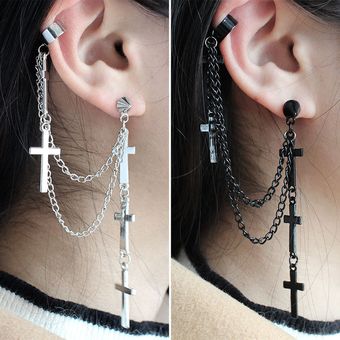 1 Pilares De Acero Inoxidable Piece Punk Gothic Cross Round 1 Pilares De Acero Inoxidable Piece Punk Gothic Cross Round