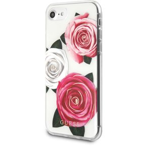 Funda Protector Carcasa GUESS Rosas iPhone SE 3-Blanco y Roj...