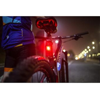 Faro de seguridad resistente al agua luz delantera y trasera para bicicleta 