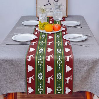 decoración de boda Camino de mesa geométrico Mant mesa de comedor 