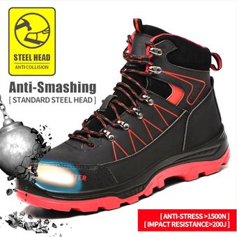 ligeras zapatillas informales con punta de acero a prueba de perforaciones Zapatos de seguridad para invierno para hombre 