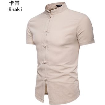 camisas de cuello alto para hombres