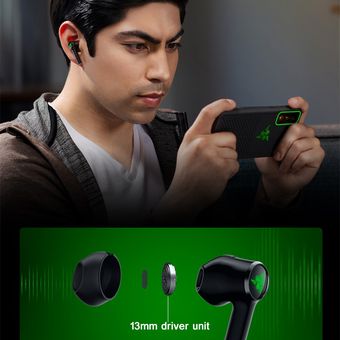 Razer Hammerhead True Wireless X Auriculares Gaming Negro