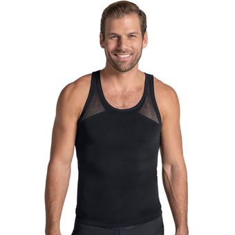 Camiseta ajustada para hombre de compresión suave en microfibra