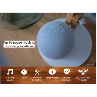Echo Dot 5th Gen Con Reloj Y Asistente Virtual Alexa