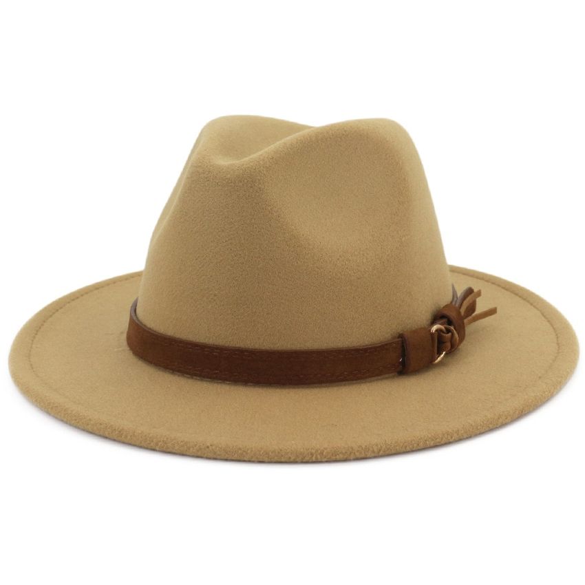 Daliuing 1 Pieza Gorro de Verano de Primavera para Hombres Sombrero de Sol de Lino de sombrilla Sombrero de Vaquero Occidental de Moda-Beige 