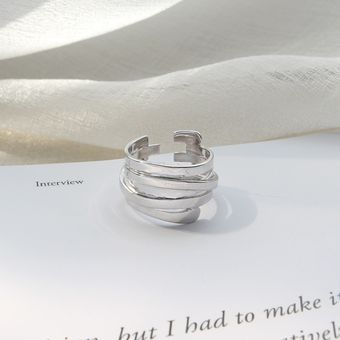 925 Anillo De Boda De Niña De Plata Esterlina Jewerly Abre 
