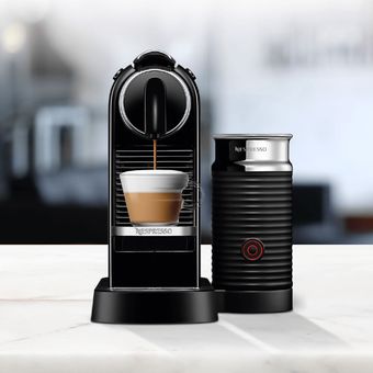 Cafetera Pixie Con Espumador de Leche Nespresso Citiz - Negro