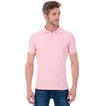 Playera polo 2024 rosa hombre