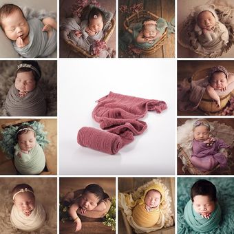 Atrezos elásticos para fotografía de bebés envolturas de M 
