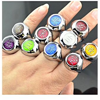 Set X 10 Anillos Akatsuki Naruto Itachi Pain Deidara Tobi