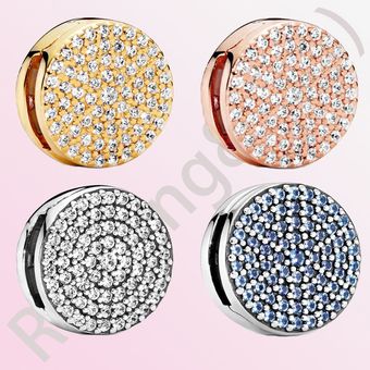 Auténtico 925 Plata Esterlina Eternal Brilliance Clip Para 