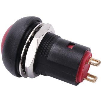 Interruptor de botón pulsador impermeable de 12 mm con cierre de encen 