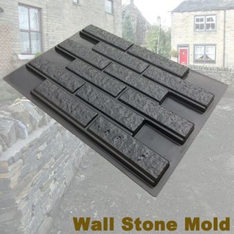 Práctico molde de piedra de ladrillo de pared molde de pavimento cemen 