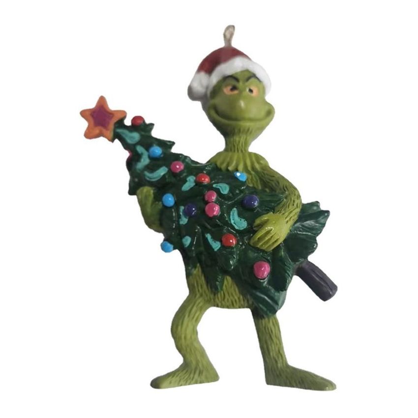 Resina Colgante Grinch y árbol Decoraciones de Navidad Decoración creativa