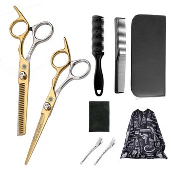 Professional Hair Cutting Scissors Kit Haircut Barber Scissors Hair Cutting  & Thinning Shears Set, tijeras de peluqueria profesional, tijeras para