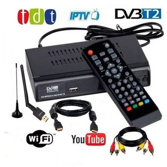 Decodificador Tdt Tv Digital T2 Antena