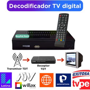 Sintonizador Decodificador Digital Tv Tdt Canales En Alta Definición  GENERICO