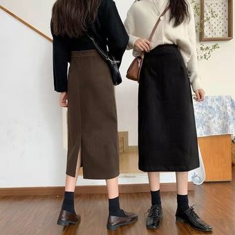 falda acampanada de Colo PEONFLY-falda de estilo coreano para Mujer 