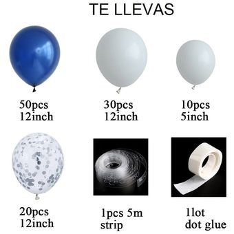Kit De 5 Globos Transparentes Con Micro Perla De 18 Pulgadas