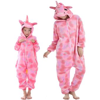 Animal pijama invierno franela pijama unicornio traje camisón cálido para adolescentes niñas-L039 