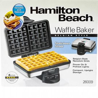 Waflera Hamilton Beach Maquina para hacer wafles crepes pancakes