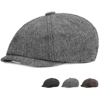 sombrero de boina Boina Vintage de Tweed Peaky Blinders para hombre 