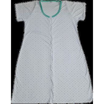 Pijama Bata Señorial con Botones Funcionales Mujer Color Blanco Talla M 
