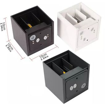 La luz del cuerpo humano exterior de pared del sensor de luz LED IP65 impermeable lámpara de pared 