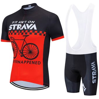 equipo STRAVA Ropa de ciclismo de color blanco bicicleta Jersey Ropa 