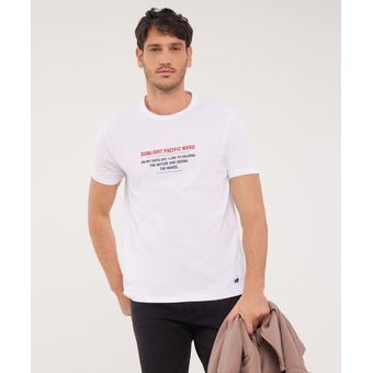 Camiseta Hombre Patprimo M C blanco Algod n 44090837 10215 Linio