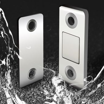Punch-libre Ultra-delgada Firma puerta invisible magnética de cristal Gabinete Armario correderas imán magnético de la puerta de la puerta de Super 