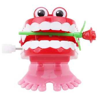 Viento de primavera-salto diente Dental juguetes Dental viento-regal.. 