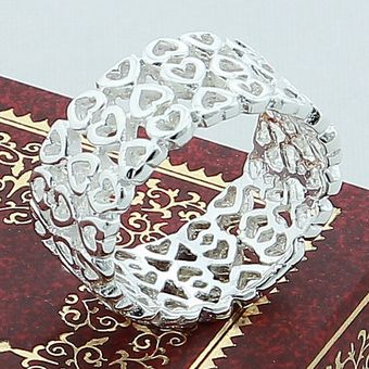 Diseño 925 Anillo De Plata Lleno De Anillo De Amor Joyas De 